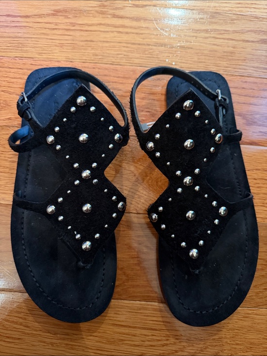 Saint Laurent Shoes - Saint Laurent suede stud sandals